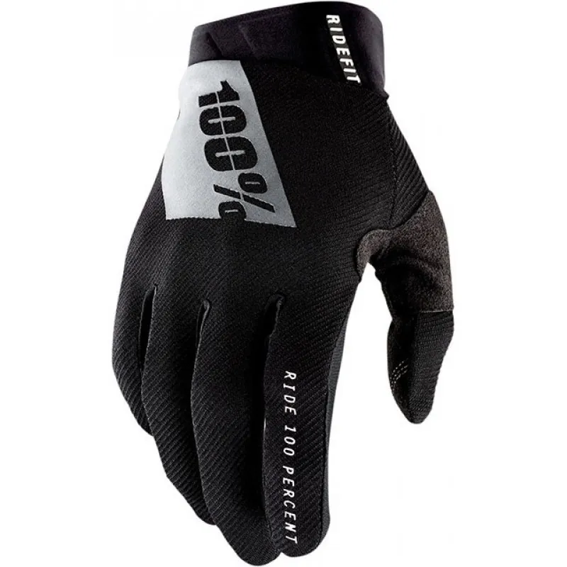 Manusi motocross 100% RIDEFIT-BLACK/WHITE - Mărime: M Super ofertă